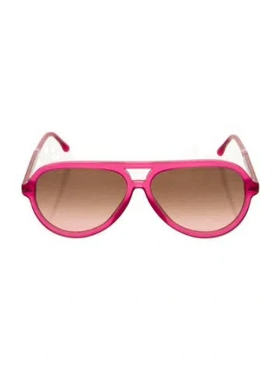 Pre-owned Isabel Marant Aviator Gradient Sunglasses In Pink