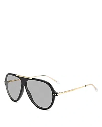 Isabel Marant Aviator Sunglasses, 60mm In Black/gray Solid