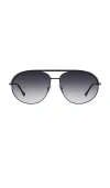 Isabel Marant Aviator Sunglasses In Black/dark Grey