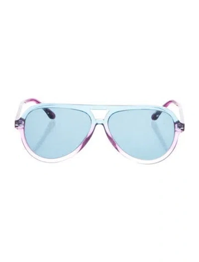 Pre-owned Isabel Marant Aviator Tinted Sunglasses In Blue