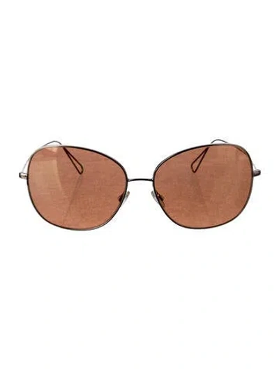 Pre-owned Isabel Marant Aviator Tinted Sunglasses In Gold