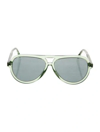 Pre-owned Isabel Marant Aviator Tinted Sunglasses In Green