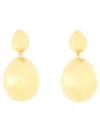 Isabel Marant Drop Sculptural Earrings Polished Finish