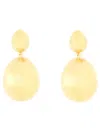 Isabel Marant Drop Sculptural Earrings Polished Finish In Gold