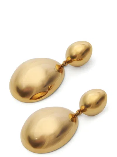 Isabel Marant Drop Sculptural Earrings Polished Finish In Gold