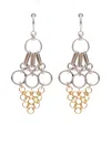 Isabel Marant Awar Circle-chain Earrings In Brown