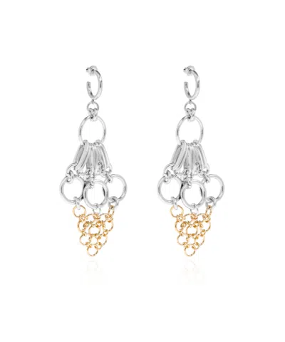 Isabel Marant Awar Circle-chain Hoop Earrings In Multi