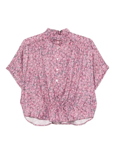 Isabel Marant Azalea Floral Buttoned Shirt In Pink
