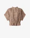 Isabel Marant Azalea Floral Button Top In Brown