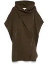 Isabel Marant Azali Leather-trimmed Wool-blend Coat In Brown