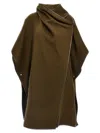 Isabel Marant Azali Leather-trimmed Wool-blend Coat