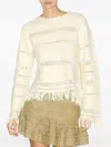 Isabel Marant Azilis Sweater In White