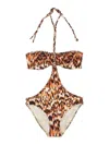 Isabel Marant Farah One-piece Swimsuit In Brown