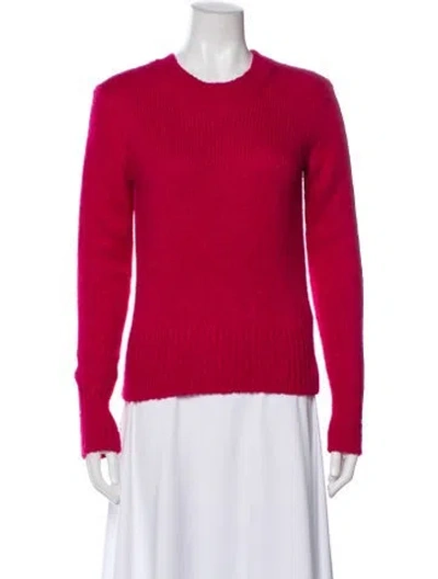 Pre-owned Isabel Marant Baby Alpaca Crew Neck Sweater In Pink