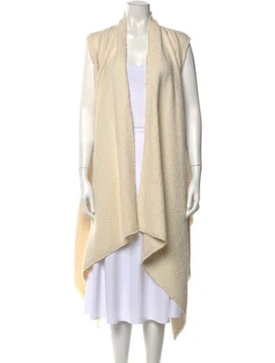 Pre-owned Isabel Marant Baby Alpaca Open Front Sweater In Neutral