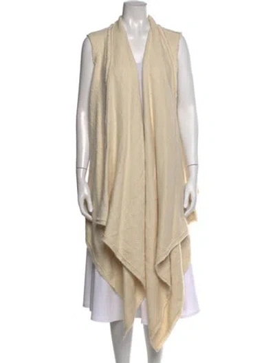 Pre-owned Isabel Marant Baby Alpaca Open Front Sweater In Neutral