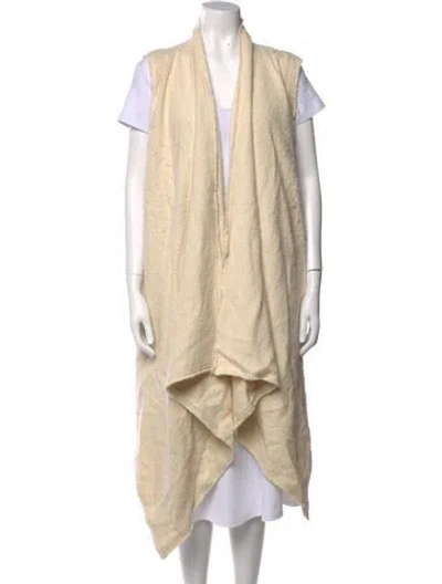 Pre-owned Isabel Marant Baby Alpaca Open Front Sweater In Neutrals