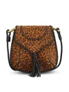 Isabel Marant Anahi Leopard Leather Shoulder Bag