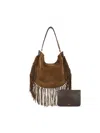 Isabel Marant Oskan Fringed Suede Shoulder Bag