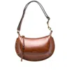 Isabel Marant Moon Calfskin Shoulder Bag With Gold Stud