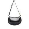 Isabel Marant Marant Oskan Moon Shoulder Bag With Studs In Black