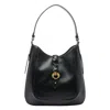 Isabel Marant Black Hobo Bag With Braided Detail And Adjustable Strap In Black