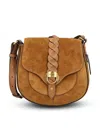 Isabel Marant Altay Braided-suede Satchel In Brown