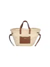 Isabel Marant Interwoven-design Straw Beach Bag In Beige