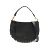 Isabel Marant Oskan Studded Half-moon Tote Bag In Black