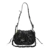 Isabel Marant Bolton Bubble Pebbled Leather Hobo Bag In Black