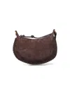 Isabel Marant Oskan Moon Small Shoulder Bag In Brown