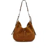 Isabel Marant Drawstring Bolton Shoulder Bag In Brown