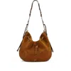 Isabel Marant Drawstring Bolton Shoulder Bag In Brown