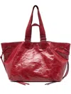 Isabel Marant Wardy Top-handle Tote Bag In Red