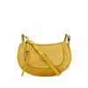 Isabel Marant Shoulder Bag Adjustable Strap Front Back Pockets In Yellow