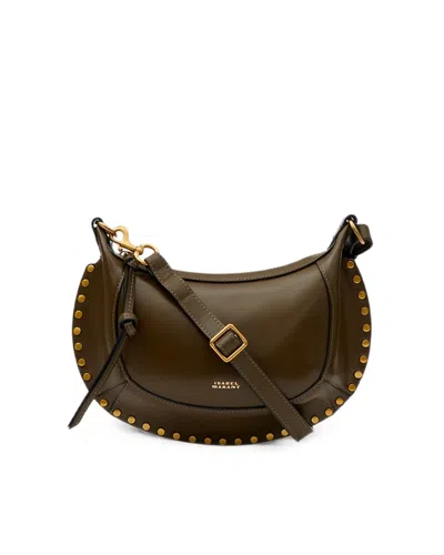 Isabel Marant Baguette Shoulder Bag With Gold-tone Studs In Brown