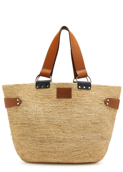 Isabel Marant Bahiba Woven Raffia Tote In Natural