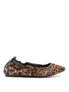Isabel Marant Leopard Print Ballet Flats In Brown