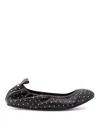 Isabel Marant Leather Ballerinas Studded Polka Dot In Black