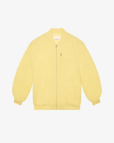 Isabel Marant Bakya Oversize Bomber Jacke In Yellow