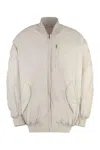 Isabel Marant Oversize Ribbed Bomber Jacket With Chest And Side Pockets