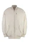 Isabel Marant Bakya Bomber Jacket Beige M In Ecru