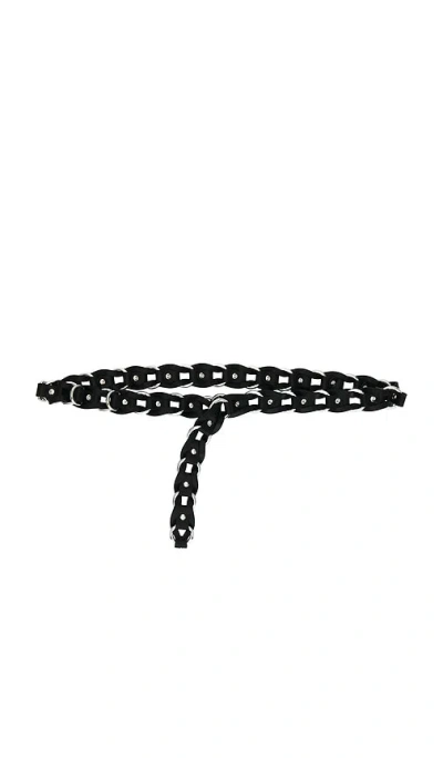 Isabel Marant Bali Hook Leather Belt In Black