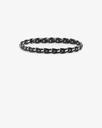 Isabel Marant Bali Hook Leather Belt In Black And Silver
