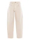 Isabel Marant Balloon-leg Cotton Jeans In Neutral