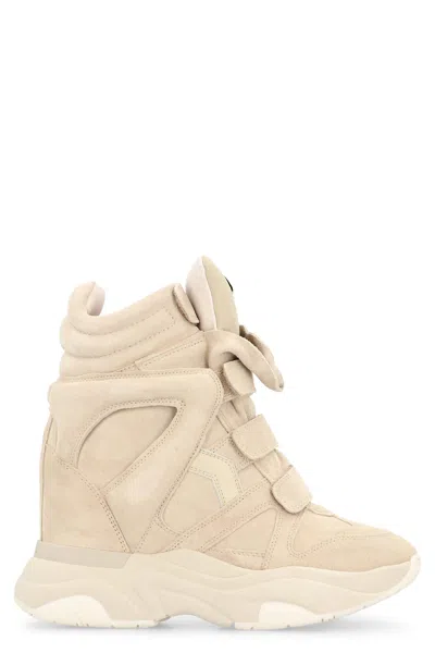 Isabel Marant Balskee Concealed Wedge Sneakers In Sand