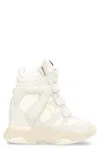 Isabel Marant Balskee Concealed Wedge Sneakers In White