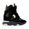 Isabel Marant High-top Sneakers With Contrast Sole And Perforated Detailing In Black