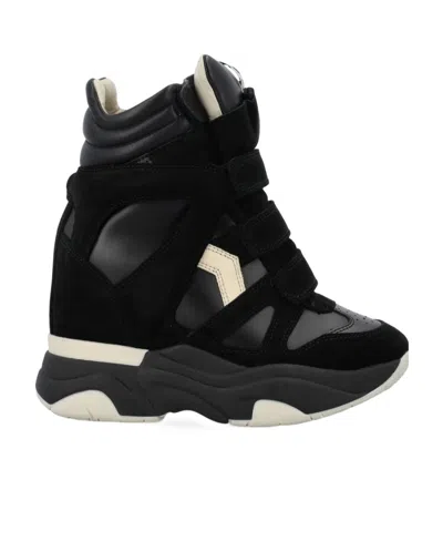 ISABEL MARANT BALSKEE LEATHER SNEAKERS