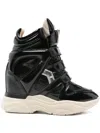 Isabel Marant High-top Sneakers With Glossy Chunky Sole In Multi